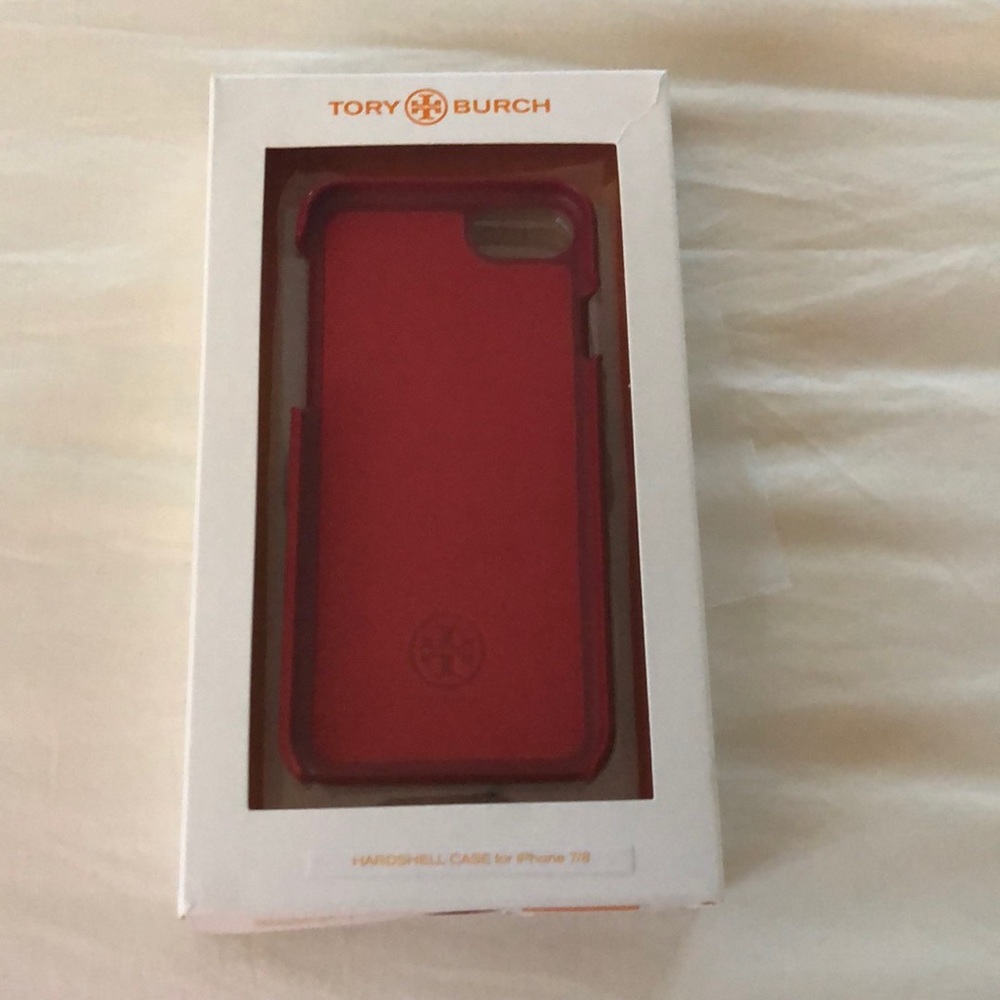 Tory Burch Hardshell Case for iPhone 7/8 in red